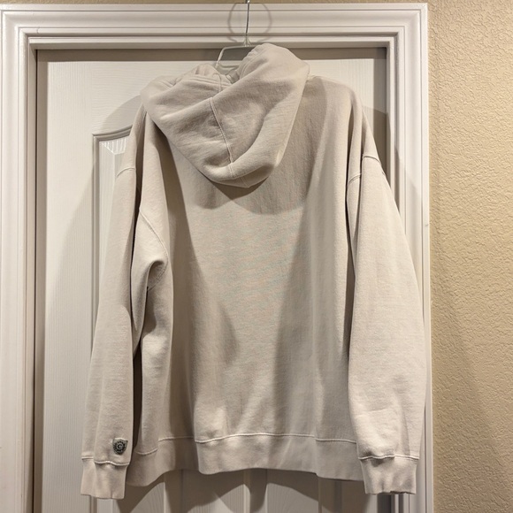 Chaps men’s Cream Full-Zip Hooded Sweatshirt with Label Detail xxl - Picture 4 of 4